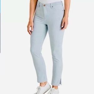 Chico’s Slimming Ankle Pinstriped Jean NWOT